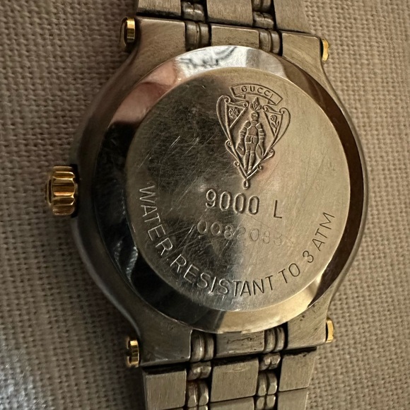 Gucci Vintage 2 toned Gold and Stainless steel watch - excellent condition - Picture 6 of 8